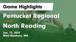 Pentucket Regional  vs North Reading  Game Highlights - Jan. 12, 2024