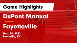 DuPont Manual  vs Fayetteville  Game Highlights - Dec. 28, 2022