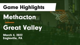 Methacton  vs Great Valley  Game Highlights - March 4, 2022