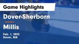 Dover-Sherborn  vs Millis  Game Highlights - Feb. 1, 2023