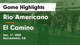 Rio Americano  vs El Camino Game Highlights - Jan. 17, 2020