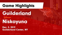 Guilderland  vs Niskayuna  Game Highlights - Dec. 3, 2019