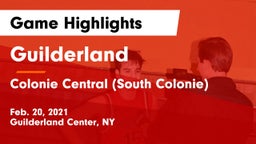 Guilderland  vs Colonie Central  (South Colonie) Game Highlights - Feb. 20, 2021