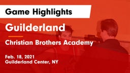 Guilderland  vs Christian Brothers Academy  Game Highlights - Feb. 18, 2021