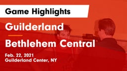 Guilderland  vs Bethlehem Central  Game Highlights - Feb. 22, 2021