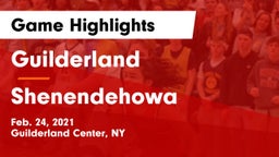 Guilderland  vs Shenendehowa  Game Highlights - Feb. 24, 2021
