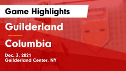 Guilderland  vs Columbia  Game Highlights - Dec. 3, 2021