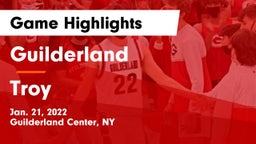 Guilderland  vs Troy  Game Highlights - Jan. 21, 2022