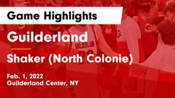 Guilderland  vs Shaker  (North Colonie) Game Highlights - Feb. 1, 2022