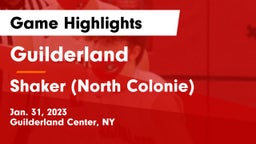 Guilderland  vs Shaker  (North Colonie) Game Highlights - Jan. 31, 2023