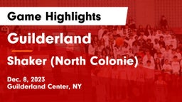 Guilderland  vs Shaker  (North Colonie) Game Highlights - Dec. 8, 2023