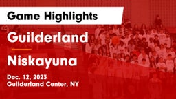 Guilderland  vs Niskayuna  Game Highlights - Dec. 12, 2023