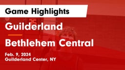 Guilderland  vs Bethlehem Central  Game Highlights - Feb. 9, 2024
