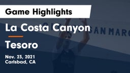 La Costa Canyon  vs Tesoro  Game Highlights - Nov. 23, 2021