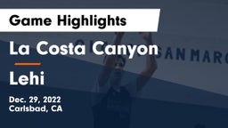 La Costa Canyon  vs Lehi  Game Highlights - Dec. 29, 2022