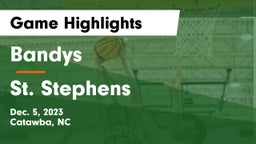Bandys  vs St. Stephens  Game Highlights - Dec. 5, 2023