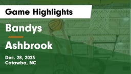 Bandys  vs Ashbrook  Game Highlights - Dec. 28, 2023