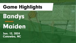 Bandys  vs Maiden  Game Highlights - Jan. 12, 2024