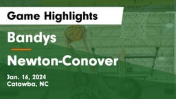 Bandys  vs Newton-Conover  Game Highlights - Jan. 16, 2024