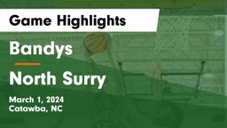 Bandys  vs North Surry Game Highlights - March 1, 2024