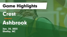 Crest  vs Ashbrook  Game Highlights - Jan. 24, 2023
