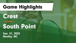 Crest  vs South Point  Game Highlights - Jan. 31, 2023