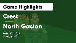 Crest  vs North Gaston  Game Highlights - Feb. 13, 2024
