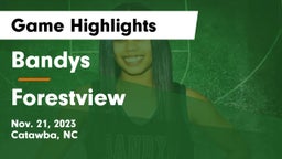 Bandys  vs Forestview  Game Highlights - Nov. 21, 2023