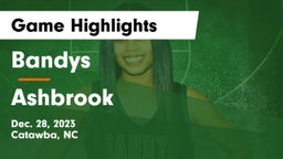 Bandys  vs Ashbrook  Game Highlights - Dec. 28, 2023