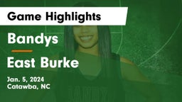 Bandys  vs East Burke  Game Highlights - Jan. 5, 2024