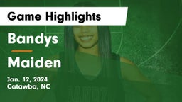 Bandys  vs Maiden  Game Highlights - Jan. 12, 2024