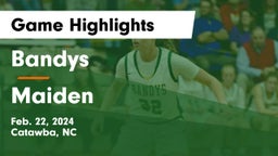 Bandys  vs Maiden  Game Highlights - Feb. 22, 2024