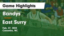Bandys  vs East Surry  Game Highlights - Feb. 27, 2024