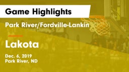 Park River/Fordville-Lankin  vs Lakota  Game Highlights - Dec. 6, 2019