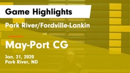 Park River/Fordville-Lankin  vs May-Port CG  Game Highlights - Jan. 21, 2020
