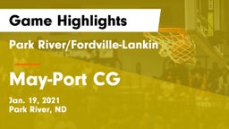 Park River/Fordville-Lankin  vs May-Port CG  Game Highlights - Jan. 19, 2021