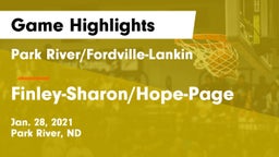 Park River/Fordville-Lankin  vs Finley-Sharon/Hope-Page  Game Highlights - Jan. 28, 2021