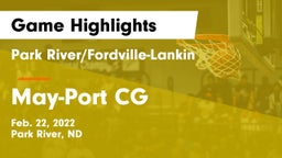 Park River/Fordville-Lankin  vs May-Port CG  Game Highlights - Feb. 22, 2022