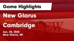 New Glarus  vs Cambridge  Game Highlights - Jan. 28, 2020