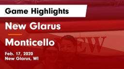 New Glarus  vs Monticello  Game Highlights - Feb. 17, 2020