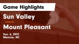 Sun Valley  vs Mount Pleasant  Game Highlights - Jan. 6, 2022