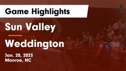 Sun Valley  vs Weddington  Game Highlights - Jan. 20, 2023