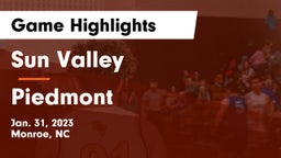 Sun Valley  vs Piedmont  Game Highlights - Jan. 31, 2023