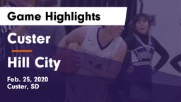 Custer  vs Hill City  Game Highlights - Feb. 25, 2020