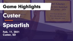 Custer  vs Spearfish  Game Highlights - Feb. 11, 2021