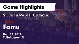 St. John Paul II Catholic  vs Famu Game Highlights - Dec. 13, 2019