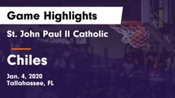 St. John Paul II Catholic  vs Chiles  Game Highlights - Jan. 4, 2020