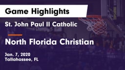 St. John Paul II Catholic  vs North Florida Christian  Game Highlights - Jan. 7, 2020