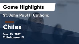 St. John Paul II Catholic  vs Chiles  Game Highlights - Jan. 13, 2022