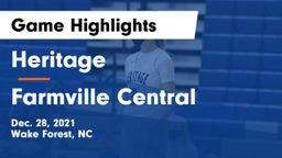 Heritage  vs Farmville Central  Game Highlights - Dec. 28, 2021